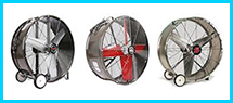 We are authorized distributors for Triangle Engineering of AR and TPI Corporation´s line of Barrel or Drum Fans. These portable Barrel and Drum fans can be used for commercial and industrial applications. We carry the complete line of Triangles HeatBuster fans.